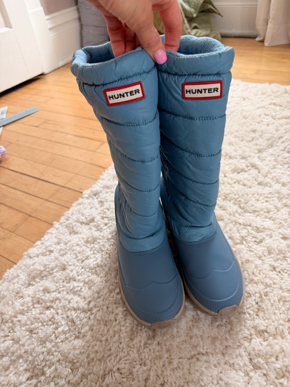 Hunter Insulated Winter Boots Women’s Light Blue Size 7